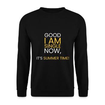 Single: It's summer! - Unisex Sweatshirt - black - Front - Alina (178cm) & Michal (187cm)