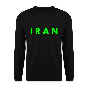 Iran - Unisex Pullover - Schwarz - Vorne - Alina (178cm) & Michal (187cm)