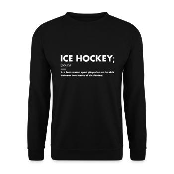 Sport Definition Ice Hockey - Unisex Pullover - Schwarz - Vorne - Alina (178cm) & Michal (187cm)