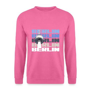 Berlin Hauptstadt Bundesland Fernsehturm - Unisex Pullover - Pink - Vorne