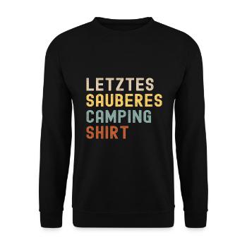 Camping Idée cadeau Camping Camping Outdoor Nature - Sweat-shirt Unisexe - noir - Devant - Alina (178cm) & Michal (187cm)
