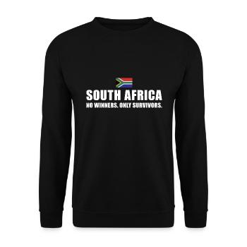 South Africa Only Survivors South Africa Rugby - Unisex Sweatshirt - black - Front - Alina (178cm) & Michal (187cm)