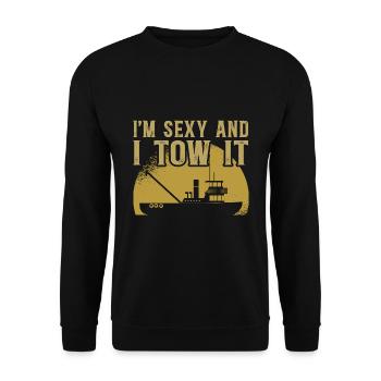 Schlepper Schleppboot Tug Life - Sweat-shirt Unisexe - noir - Devant - Alina (178cm) & Michal (187cm)