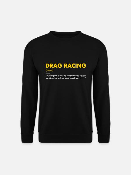 Sport Definition Drag Racing - Unisex Pullover - Schwarz