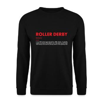 Sport Definition Roller Derby - Unisex Pullover - Schwarz - Vorne - Alina (178cm) & Michal (187cm)
