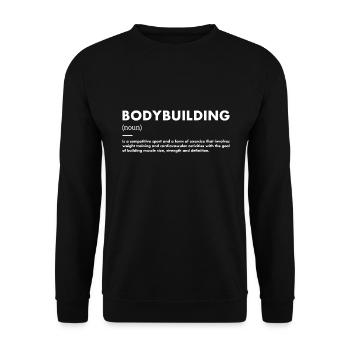 Sport Definition Bodybuilding - Unisex Sweatshirt - black - Front - Alina (178cm) & Michal (187cm)