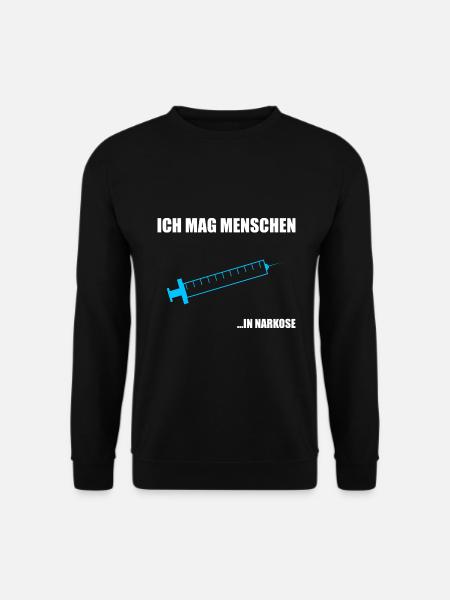 Chirurg Narkose Chefarzt Operation Geschenk - Unisex Pullover - Schwarz