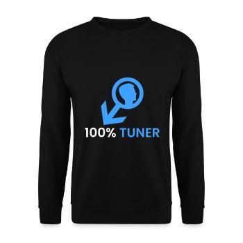100% Tuner - Unisex Pullover - Schwarz - Vorne - Alina (178cm) & Michal (187cm)