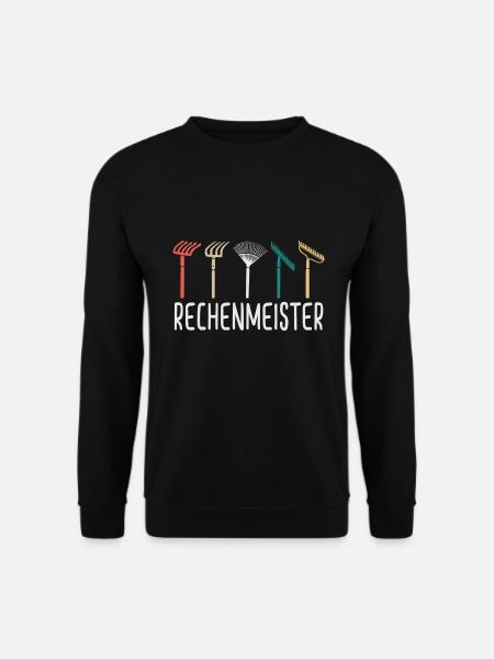 Rechenmeister Lustig Gärtner Landschaftspfleger - Unisex Pullover - Schwarz