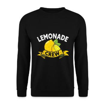 Limonade Getränk Lemonade - Unisex Pullover - Schwarz - Vorne - Alina (178cm) & Michal (187cm)