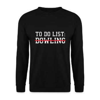 Sport To Do List Bowling - Sweat-shirt Unisexe - noir - Devant - Alina (178cm) & Michal (187cm)