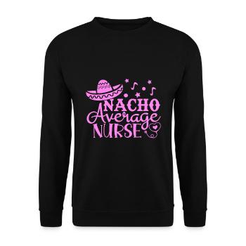 Nourriture mexicaine Cinco de Mayo Infirmière - Sweat-shirt Unisexe - noir - Devant - Alina (178cm) & Michal (187cm)