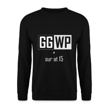 GGWP - SUR UM 15 - Unisex Pullover - Schwarz - Vorne - Alina (178cm) & Michal (187cm)
