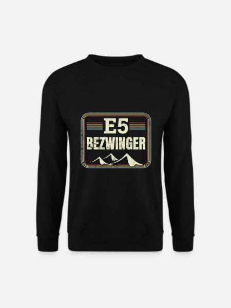 Alpenüberquerung Oberstdorf Meran E5 Fernwanderweg - Unisex Pullover - Schwarz