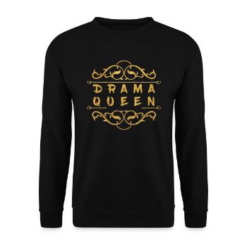 Drama Queen - Sweat-shirt Unisexe - noir - Devant - Alina (178cm) & Michal (187cm)