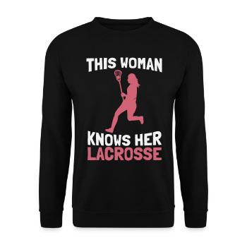 Lacrosse - Unisex Pullover - Schwarz - Vorne - Alina (178cm) & Michal (187cm)