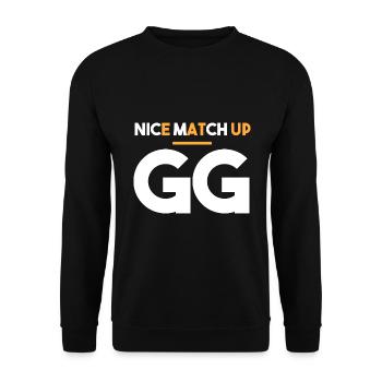 Nice game - GG - Unisex Sweatshirt - black - Front - Alina (178cm) & Michal (187cm)