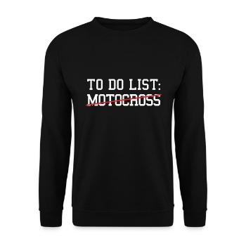 Sport To Do List Motocross - Sweat-shirt Unisexe - noir - Devant - Alina (178cm) & Michal (187cm)