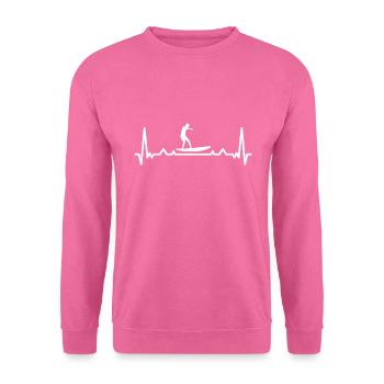 Sport Heartbeat Surfing - Unisex Sweatshirt - pink - Front
