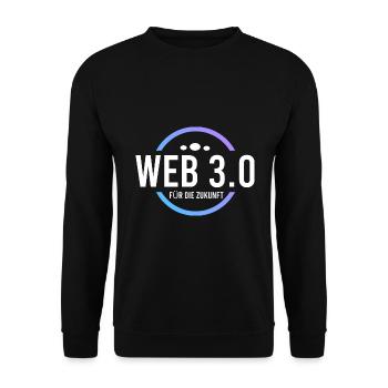 Web 3.0 für die Zukunft - Unisex Pullover - Schwarz - Vorne - Alina (178cm) & Michal (187cm)