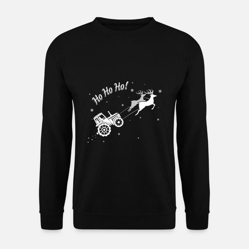 Traktor Weihnachten - Unisex Pullover - Schwarz