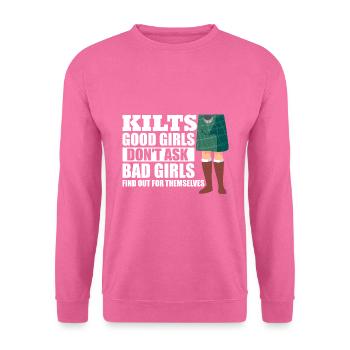 Kilt écossais disant jupe écossaise Écosse - Sweat-shirt Unisexe - rose - Devant