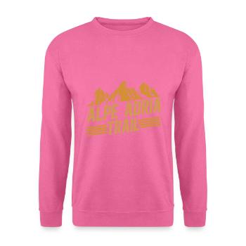 Alpenüberquerung Alpe Adria Trail Ferwanderweg - Unisex Pullover - Pink - Vorne