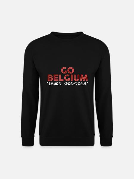 GO BELGIUM BLACK White - Unisex Sweatshirt - black