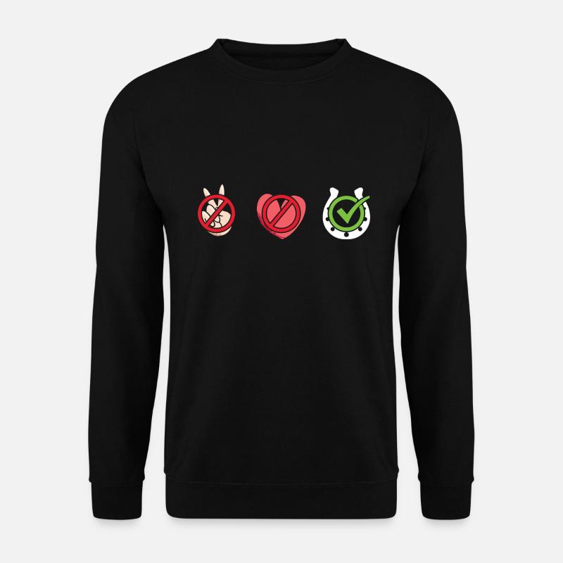 Rider Peace Love Eventing - Unisex Sweatshirt - black