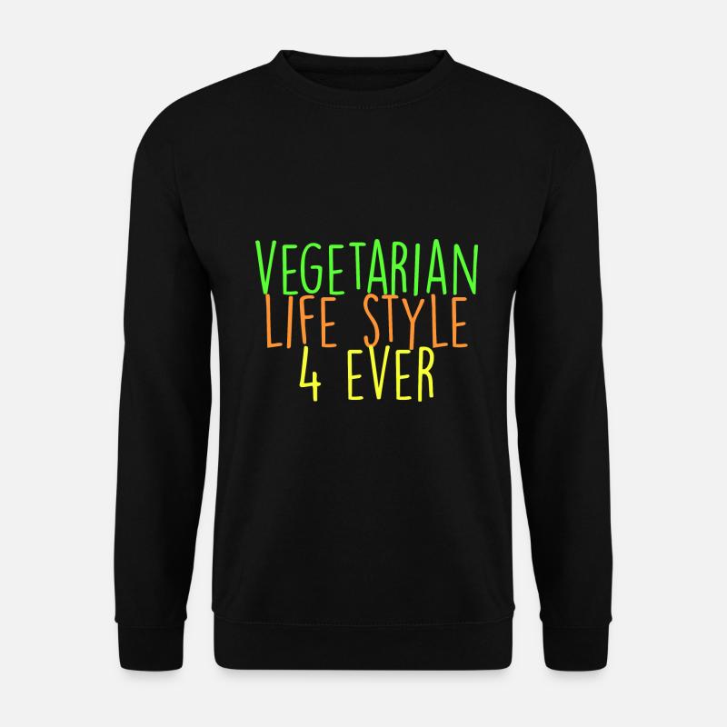 vegetarian lifestyle 4 ever - Unisex Sweatshirt - black