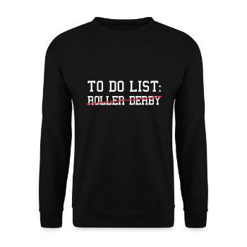 Sport To Do List Roller Derby - Sweat-shirt Unisexe - noir - Devant - Alina (178cm) & Michal (187cm)