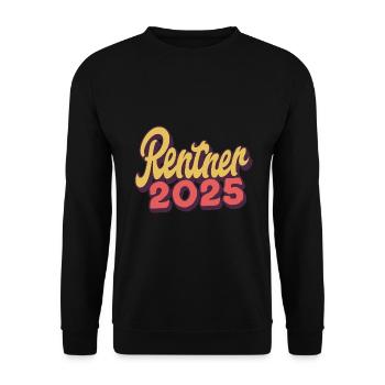 Rentner 2025 - Unisex Pullover - Schwarz - Vorne - Alina (178cm) & Michal (187cm)