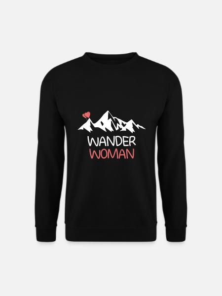 Wander Woman Berg Outdoor Hobby Geschenk - Unisex Pullover - Schwarz