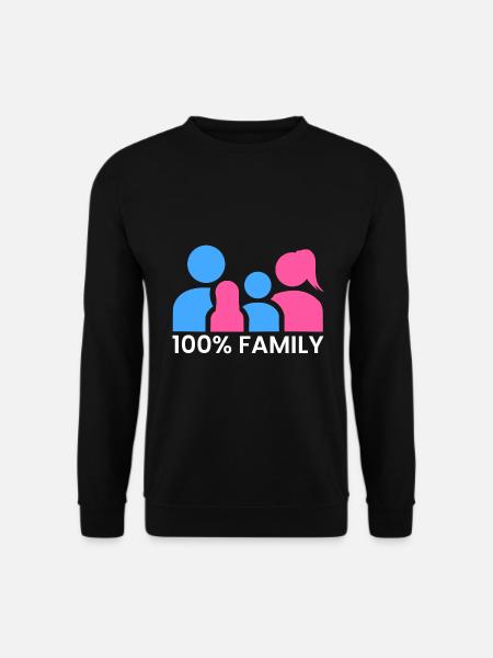 100% family - Unisex Sweatshirt - black