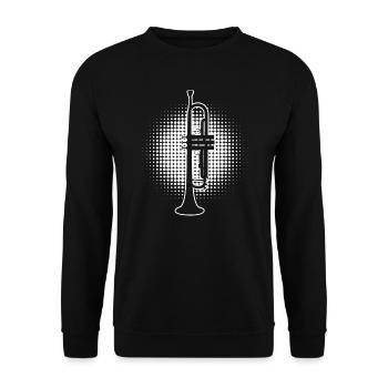 Trumpet Player Men Trumpet Trumpet TrumpetSp - Unisex Sweatshirt - black - Front - Alina (178cm) & Michal (187cm)