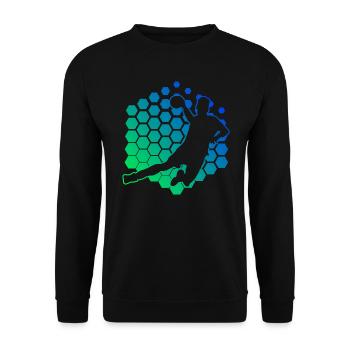 Joueurs de handball Hommes Joueurs de handball Femmes Handball - Sweat-shirt Unisexe - noir - Devant - Alina (178cm) & Michal (187cm)
