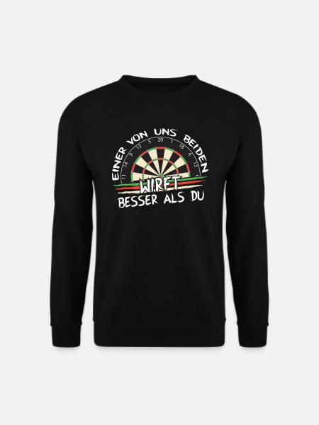 besser als du - Unisex Pullover - Schwarz