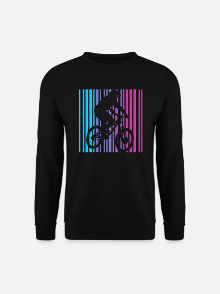 Mountain Bike Retro Fahrrad Mountainbike - Unisex Sweatshirt - black