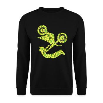 Dirt Biker Motards Motocross Homme Garçons - Sweat-shirt Unisexe - noir - Devant - Alina (178cm) & Michal (187cm)