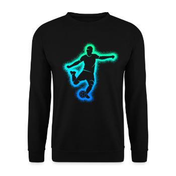 Football Football Hommes Garçons Enfants Football - Sweat-shirt Unisexe - noir - Devant - Alina (178cm) & Michal (187cm)