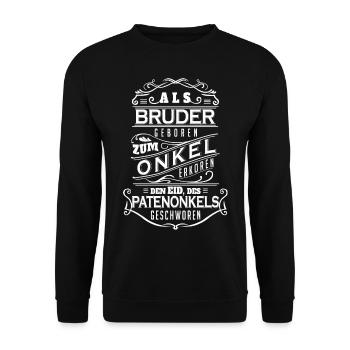 PATENONKELS - Unisex Pullover - Schwarz - Vorne - Alina (178cm) & Michal (187cm)