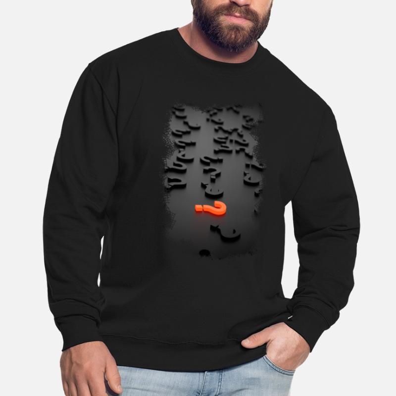 3D design question mark effect Unisex Sweatshirt