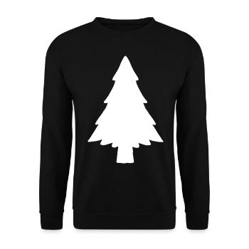 Sapin de Noël - Sweat-shirt Unisexe - noir - Devant - Alina (178cm) & Michal (187cm)
