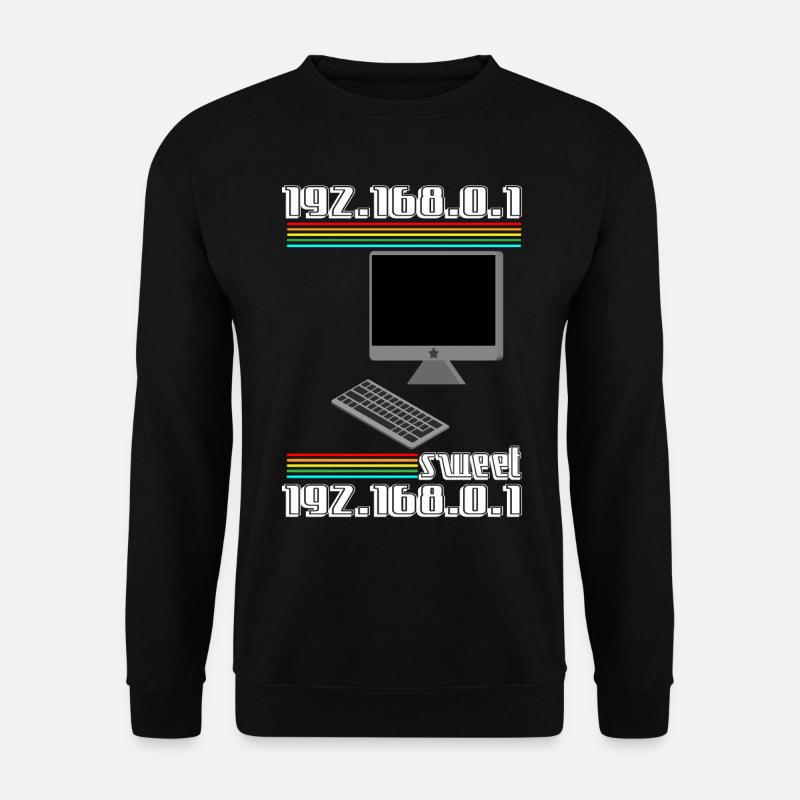 192.168.01 sweet 192.168.0.1 - Unisex Pullover - Schwarz