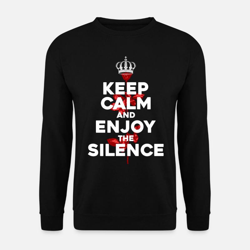 Keep Calm graphic - Unisex Sweatshirt - black