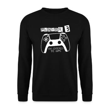 Le joueur 3 est entré dans le jeu Offspring Birth - Sweat-shirt Unisexe - noir - Devant - Alina (178cm) & Michal (187cm)