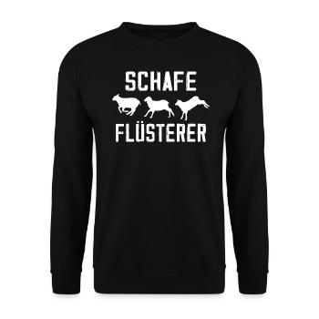 Schafe Flüsterer Lamm Kalb Geschenk - Sweat-shirt Unisexe - noir - Devant - Alina (178cm) & Michal (187cm)