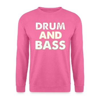 Drum n Bass Vintage Bold Red Yellow Green - Unisex Sweatshirt - pink - Front