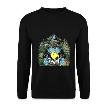 Forêt Diseuse de bonne aventure Nature Futur Occulte Spirituel - Sweat-shirt Unisexe - noir - Devant - Alina (178cm) & Michal (187cm)