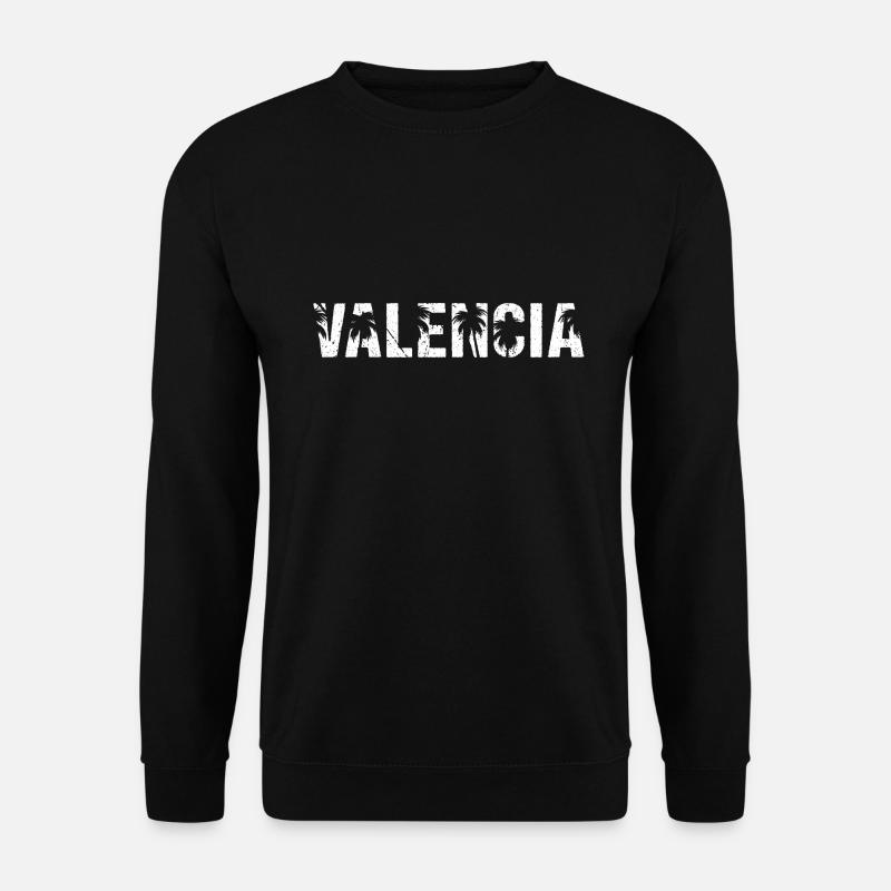 Valencia Palmen - Unisex Pullover - Schwarz